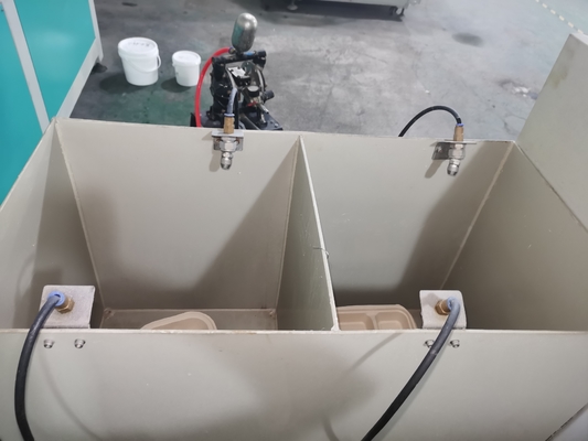 1100mm * 410mm * 1100mm Pulp Gıda Konteyneri için püskürtme kaplama makinesi