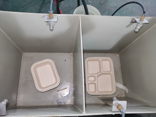 1100mm * 410mm * 1100mm Pulp Gıda Konteyneri için püskürtme kaplama makinesi