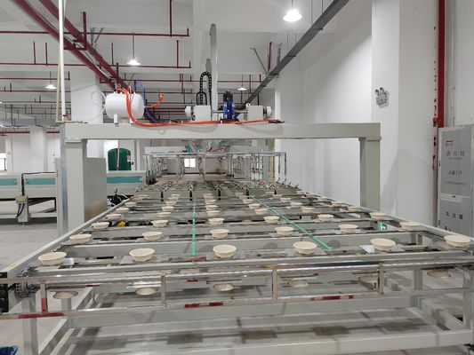 Döner Kaplama Makinesi 24 Gıda ambalajlama endüstrisi için çalışma istasyonu Vakum emici fincan