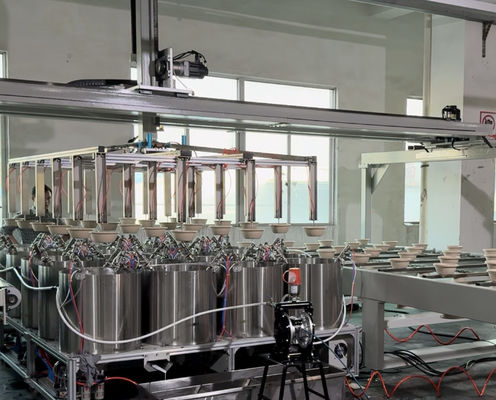 Üniform Pulp Kalıplı Ürün İç Kaplamaları için Yüksek Hassaslıklı Otomatik Dönüş Kaplama hattı