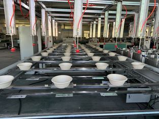 Yüksek çıkışlı Gıda Güvenliği Masa Cihazları Tepsisi Kabın İç Kaplama Üretim hattı Pulp kalıplama için