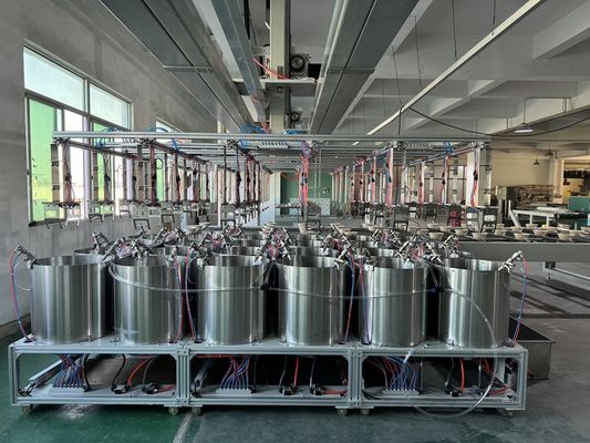 24-Station Rotary Coating Line for Internal Coating of Pulp Molding | High-Volume Automated Production System