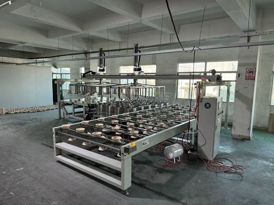 Uzun Yaşam Süresi Yüksek Hızlı Robotik Montaj Pulp Kalıplandırma Kaplama Makinesi Pulp Kalıplandırılmış Ürün için 24 İstasyon