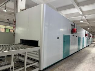 Büyük ölçekli üretim için kompakt 28 metrelik doğal gaz endüstriyel kurutma makinesi hattı