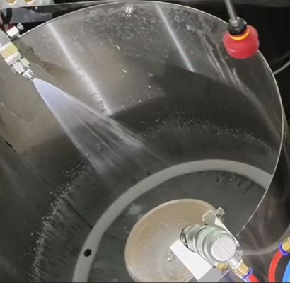 Kalıplı Pulp Masa Tablosu için Yüksek Verimlilikli Spin Kaplama Üretim Hatı - Özelleştirilebilir Parametrelerle 24 İstasyonlu İç Kaplama Sistemi