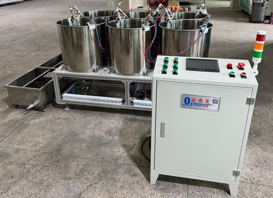Standard Six‑Station Rotary Spin Coating Line for Molded Pulp Internal Barrier Coating
