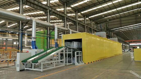 High Capacity Folding Drying Line for Cement Fiberboard with 30 Percent Floor Space Saving