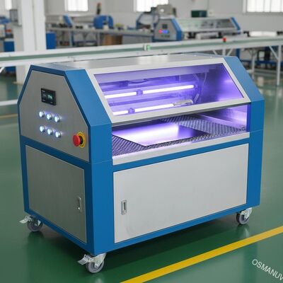 Enerji tasarrufu Üç lamba UV Düzeltme Makinesi 5-20m Per Min Metal Yaprak UV LED Makinesi