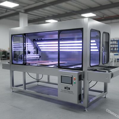 Ahşap, Cam ve Metal için Otomatik UV Sıhhatlama Sistemi Enerji Tasarrufu, PLC Kontrolü ve Özelleştirilebilir
