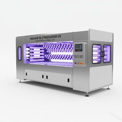 Beslenme ve Paketleme için UV Sterilizasyon Makinesi √ İhmal edilebilir lambaların taşıyıcı büyüklüğü ve yapılandırması