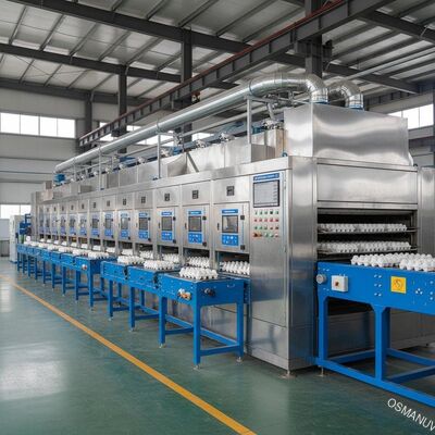 Yüksek Kaliteli Kağıt Hamuru Kalıplama Ürünleri İçin Hassas Kontrollü Doğalgaz Kurutma Makinesi Hattı