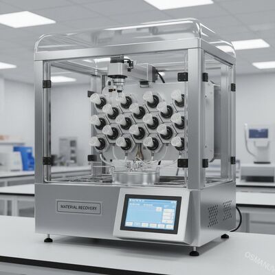 Akıllı Malzeme Geri Kazanımlı, Minimal Kayıp İçin Özel Mandren Nozullu 24 Konumlu Spin Coating Sistemi