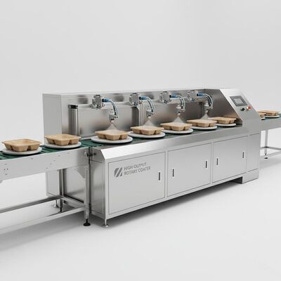 Kalıplı Pulp Endüstriyel Ambalaj İç Kaplama için Yüksek Çıkışlı Döner Döner Kaplama hattı