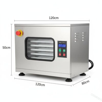 120*80*50cm Paslanmaz Çelik UV Işınlama Makinesi Zamanlayıcı Kontrol Alanı 0-99min