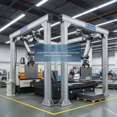 Çifte İstasyonlu Gantry Robtik Kollar Yapısallık ve Esnekliği Maksimumlaştırır