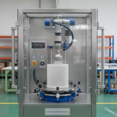 Precision 360° Internal Spray Coating Machine for Pulp Molding Industrial Containers & Furniture Components - Özelleştirilebilir Kaplama Kalınlığı 5-50 mikron