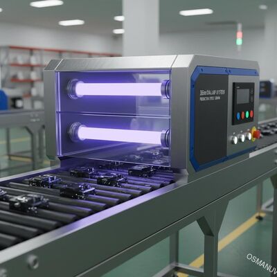 Hızlı Üretim hattı kaplama için Endüstriyel 365nm Çift Lampa UV Düzeltme Sistemi