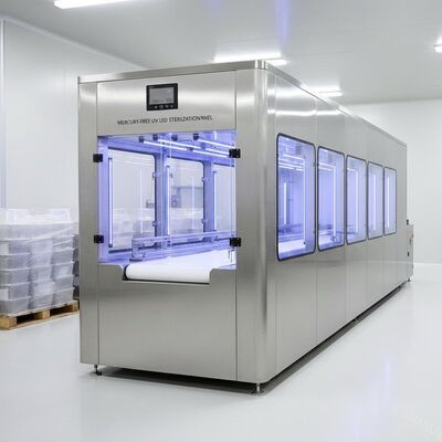 Gıda ambalajlama hatları için cıva içermeyen UV LED sterilizasyon tüneli