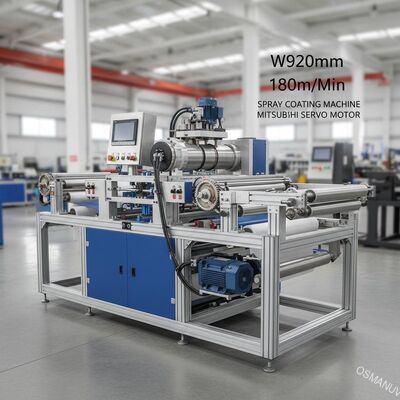 Sprey Kaplama Makinası Mitsubishi Servo Motor W920mm 180m/Dk