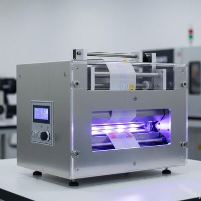 Kendinden yapışkanlı etiket yüzey baskı UV mürekkep veya vernik UV menekşe ışık ışınlama kürleme makinesi