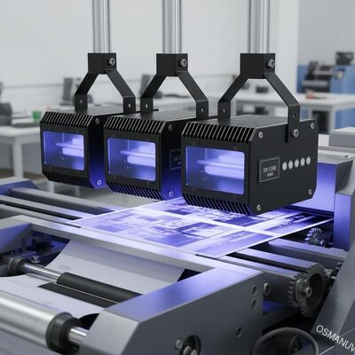 3 UV lambaları Siyah Baskı makinesi, uv kürleme ekipmanı ayarlandıktan sonra UV kürlenir