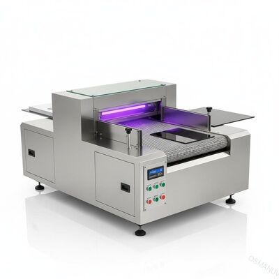 Paslanmaz çelik konveyör bant Uv Kürleme Makinesi Kağıt PVC Film, Akrilik ve Diğer Düzlem Uzatılmış UV Kürleme Makinesi
