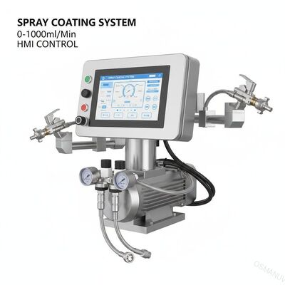 0-1000ml/min püskürtme hacmi püskürtme kaplama sistemi HMI kontrol sistemi