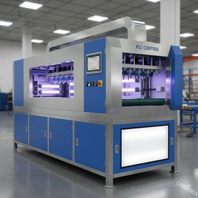 PLC Kontrol Işığı için 388KW Sprey UV Kaplama Makinesi