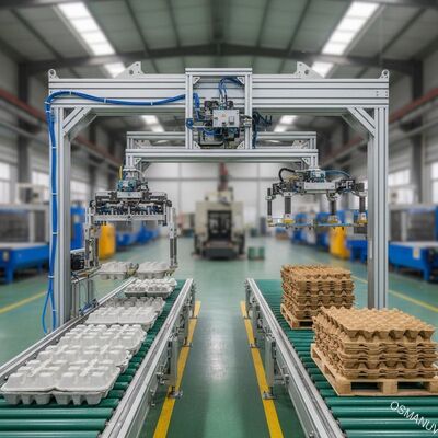Pulp Kalıplaması için Yüksek Verimlilikli Otomatik Gantry Robotu - Islak ve Kuru Kalıplar için Özel Taşıma ve Yükleme Sistemi
