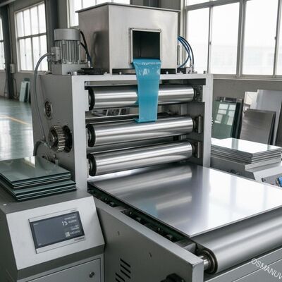 Büyük paneller, metal levhalar ve camlar üzerinde tekdüze kaplama için yüksek hızlı hassaslıklı iki rulo kaplama makinesi