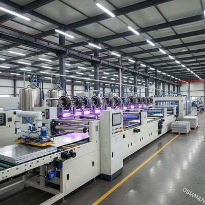 Metal levhalar ve PVC paneller için otomatik çoklu rulo kaplama üretim hattı