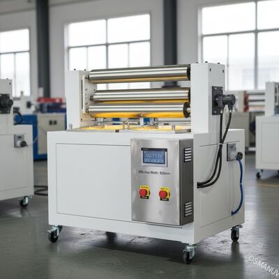 AC 110v Beyaz Çift Sıcak Eriyik Rulo Kaplayıcı 920mm Etkili Genişlik