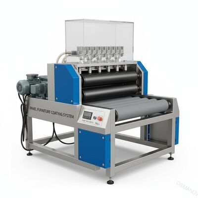 Panel Mobilya İçin AC 110v 100mm Kalın Rulo Kaplama Ekipmanı