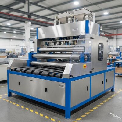 ISO9001 Genişlik 1320mm Plastik Metal Üç Rulo Kaplama Makinesi