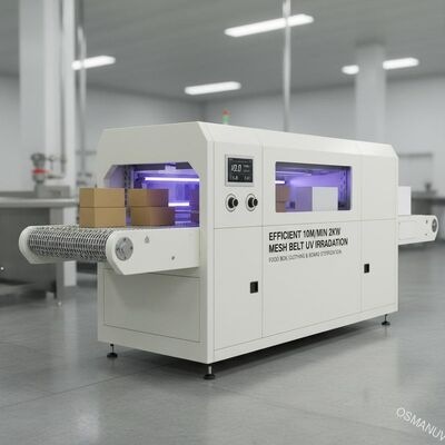 Verimli 10m / Min 2KW Hasır Kemer Uv Işınlama Makinesi Bilgisayar Gıda Kutusu veya Giyim veya Pano İçin Beyaz