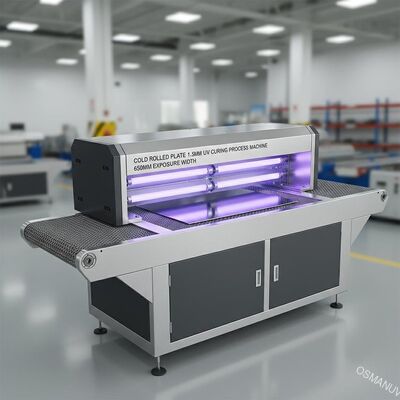 Soğuk Haddelenmiş Plaka 1.5mm Uv Kürleme İşlemi Makinesi 650mm Pozlama Genişliği