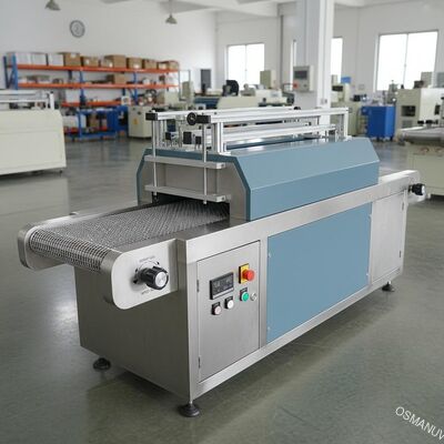 3m / Min Yükseklik Ayarlı UV Kürleme Makinesi 480mm Konveyör Mesh Genişliği