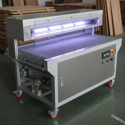 W400mm Konveyör Mesh Genişliği Uv Zemin Kürleme Makinesi 3m / Min