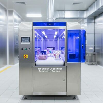 Yüksek verimlilikli UV Sterilizasyon Tüneli Gıda Paketleri için UV-C (253.7 nm)