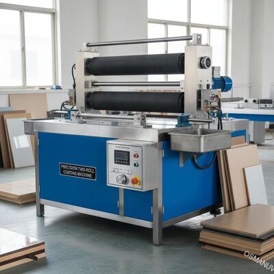 PVC, Mobilya ve Metal Paneller için Özelleştirilebilir Kaplama Kalınlığına Sahip Hassas İki Merdaneli Kaplama Makinesi