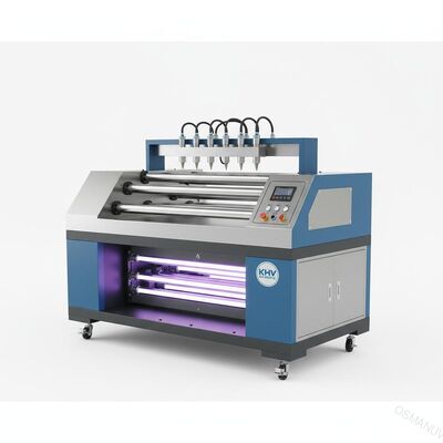 PVC Panel Düz Ahşap 620Mm KHV Rulman için UV Rulo Sprey Kaplama Makinesi