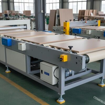 Panel Mobilya İçin PVC 0.75KW 1320mm Genişlik Konveyör Bant Makinesi