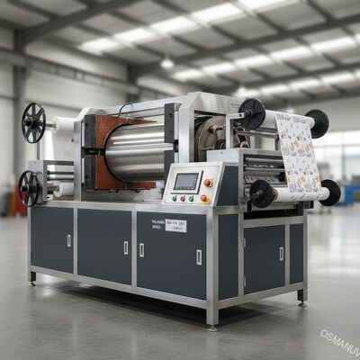 360-410V 50HZ Voltaj ve 1-3 M/min Hızlı Çap Döner Isı Transfer Makinesi