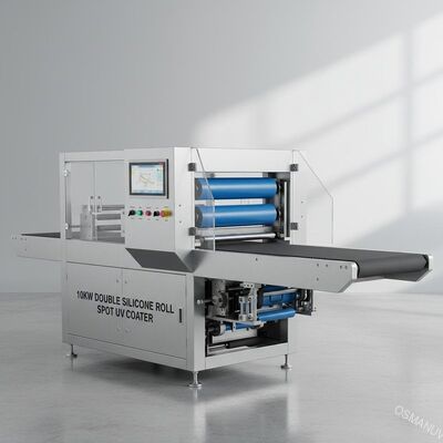10KW Çift Silikon Rulo Spot UV Kaplama Makinesi