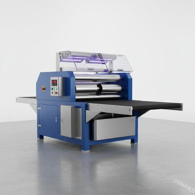 Zemin İçin 620mm Genişlik Çift Rulo UV Kaplama Makinesi 10KW