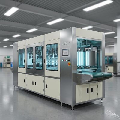 PLC Kontrol Işığı için 388KW Sprey UV Kaplama Makinesi 50-100m / dak