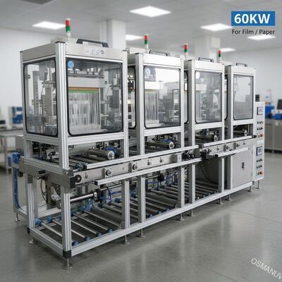Film / Kağıt için Dört Aşamalı Taşıma Perde Kaplama Makinesi 60KW