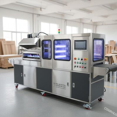 Mobilya Boyama için Doğal Gaz Isıtma UV Kaplama Makinesi 0.1 - 1m / dak