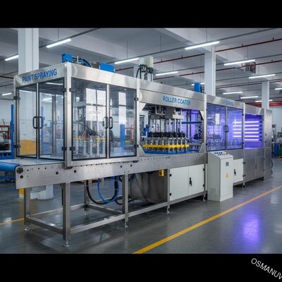 PVC Konveyör Uv Rulo Kaplayıcı / Boya Püskürtme Makinesi