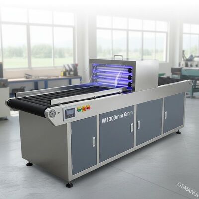 Kalınlık Koruyucu UV Kaplama Makinesi / Uv Kürleme Makinesi W1300mm 6mm